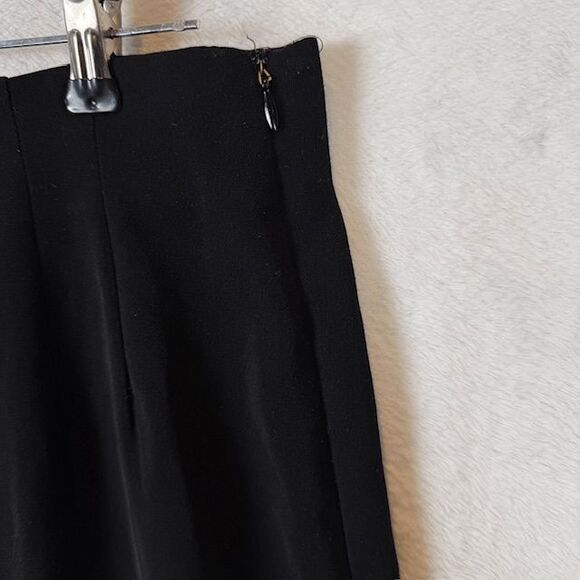 Eileen Fisher Organic Cotton Polyester Dress Pants Slacks Trousers Black Size 10 - Picture 3 of 13